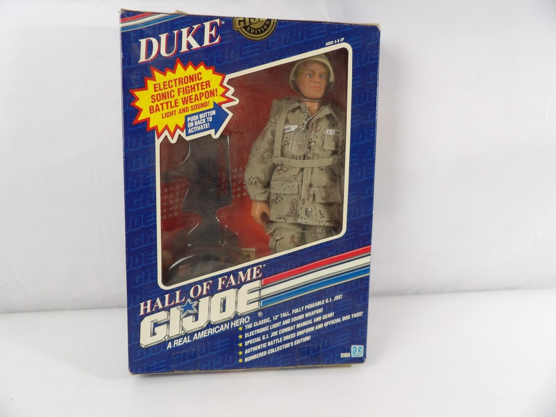 1991 Hasbro Gi Joe Hall of Game #6019 Duke.: Still in package. Roughly 13" Tall.