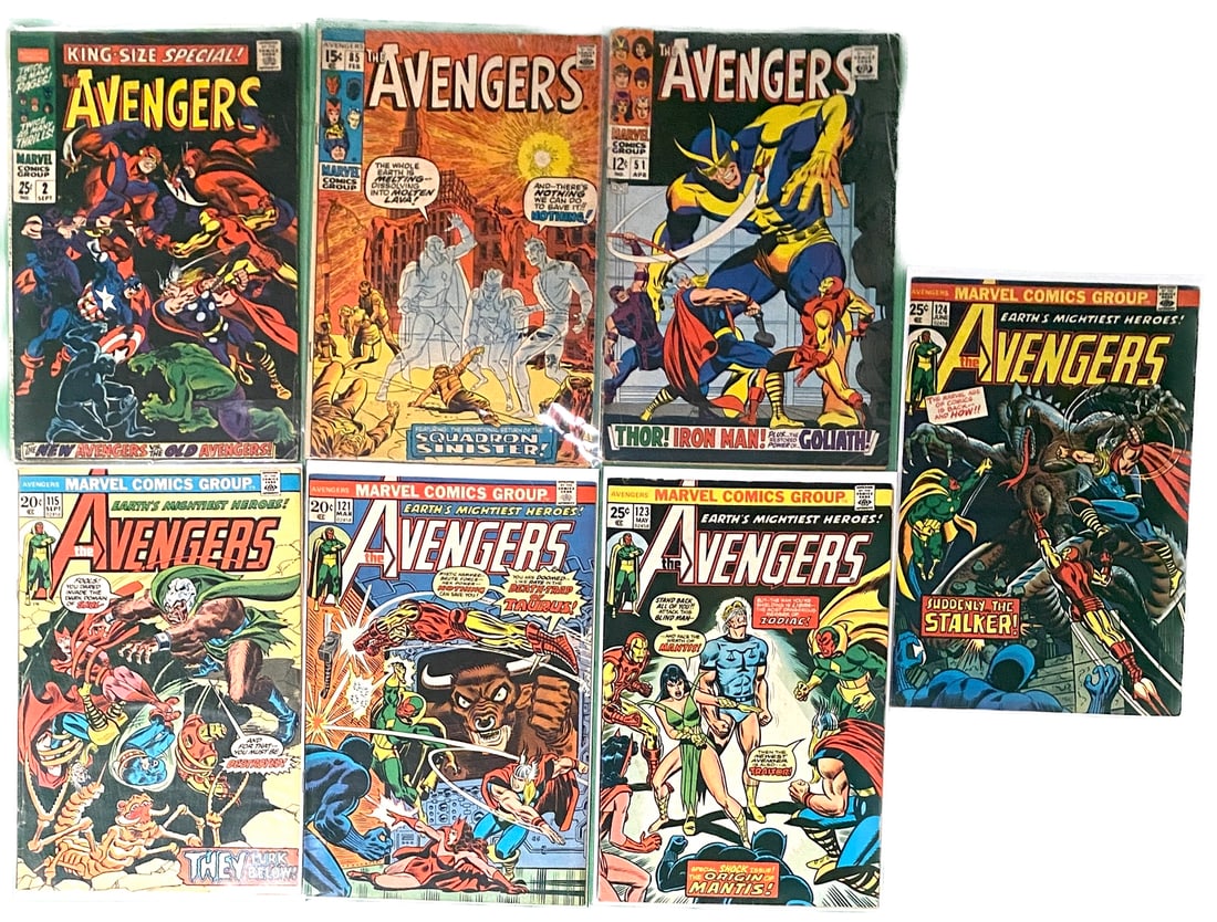 Marvel Avengers Silver and Bronze Comic Book Lot (1 of 1)