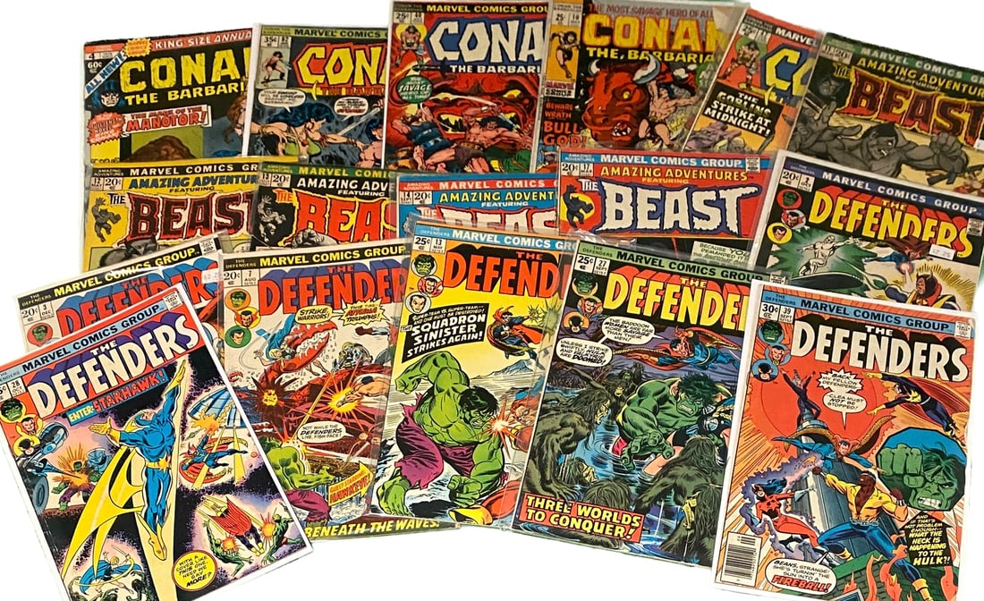 Marvel Silver and Bronze Comic Lot - Conan, Defenders, The Beast and More (1 of 1)