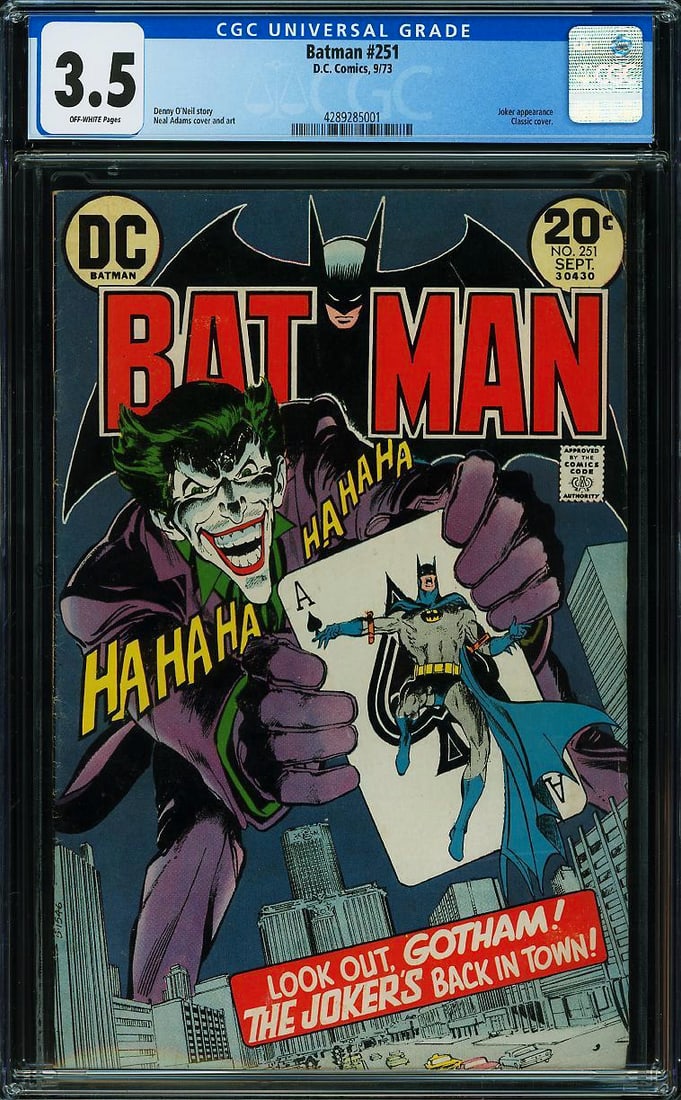 DC Batman 251 CGC 3.5 Comic Book (1 of 1)