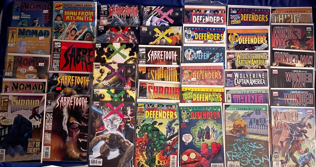 Mixed Comic Book Lot - Man From Atlantis 1, Sabretooth, The Defenders and More (1 of 1)