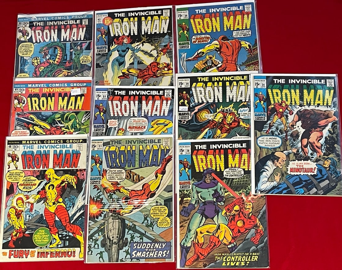 Marvel Iron Man Comic Book Lot Silver and Bronze (1 of 1)