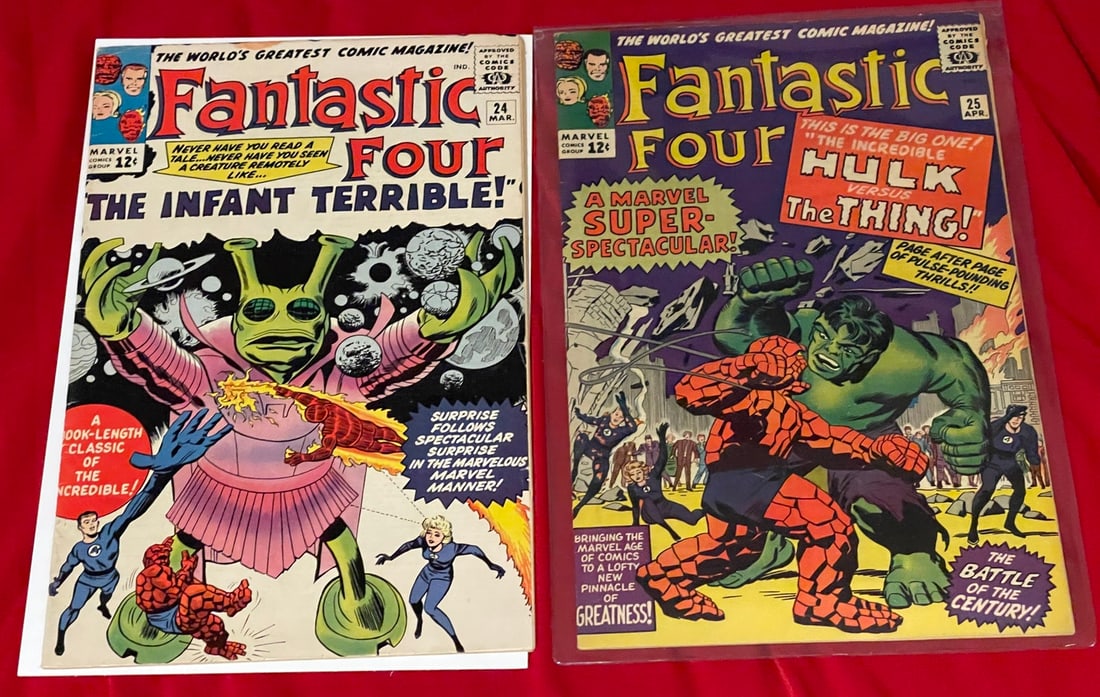 Marvel Fantastic Four 24 and 25 Comic Books (1 of 1)