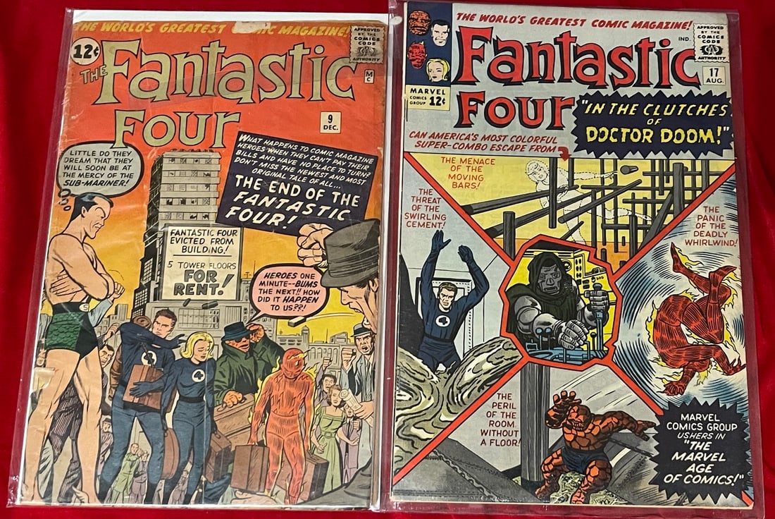 Marvel Fantastic Four 9 and 17 Comic Books (1 of 1)
