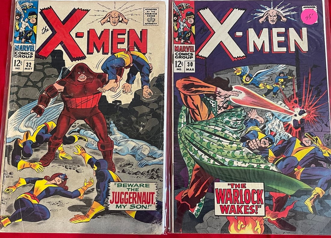 X-Men Silver Age Comic Book Lot Issues 30 and 32 (1 of 1)
