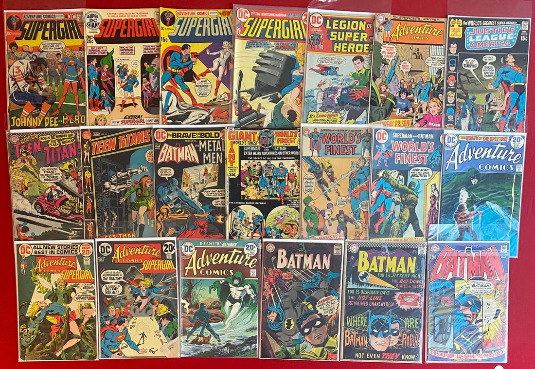 DC Assorted Comic Book Lot - Batman, Supergirl, World's Finest - Silver and Bronze (1 of 1)