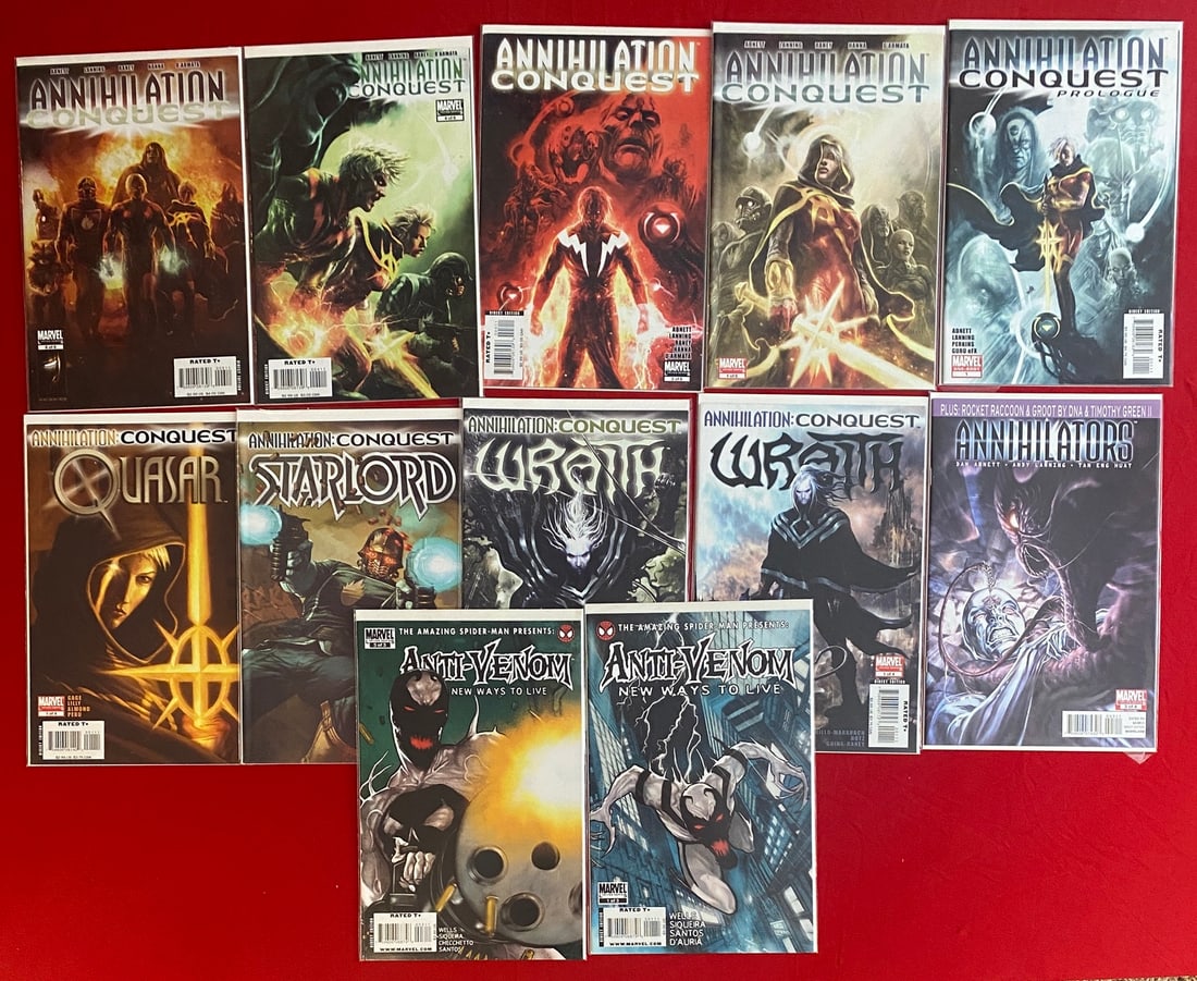 Marvel Assorted Modern Key Comic Book Lot - Anti-Venom, Starlord, Annilation Conquest (1 of 1)