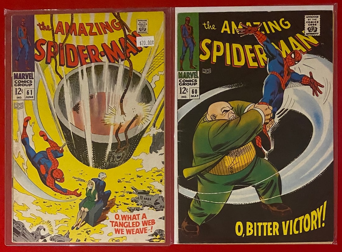 Marvel The Amazing Spider-Man 60 and 61 Comic Book Lot (1 of 1)