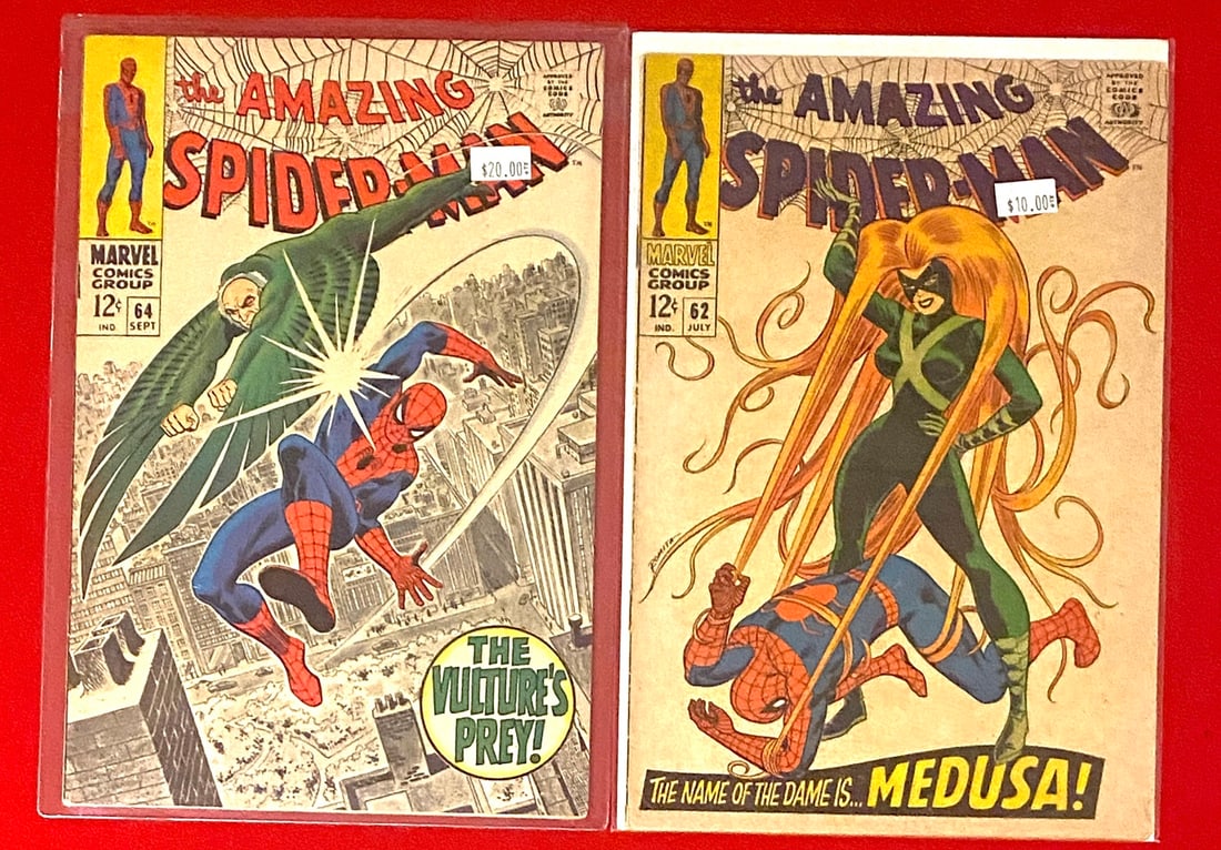 Marvel The Amazing Spider-Man 62 and 64 Comic Book Lot (1 of 1)