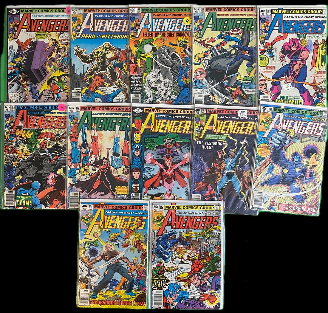 The Avengers Marvel Comic Book Lot - Bronze (1 of 1)