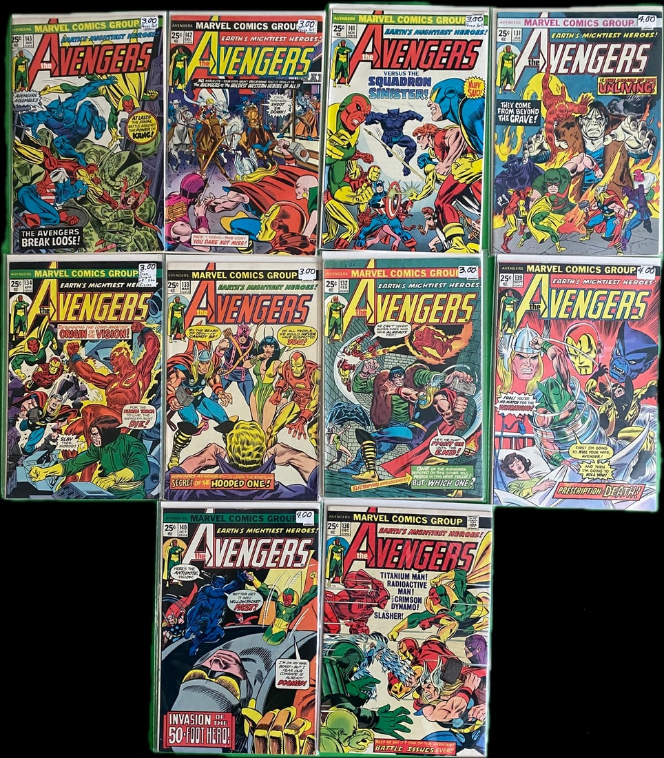 The Avengers Marvel Comic Book Lot - Bronze (1 of 1)