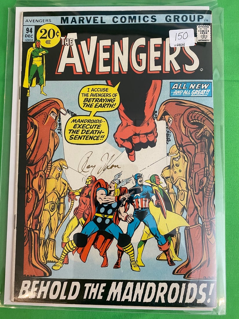 The Avengers Issue 94 Signed by Roy Thomas (1 of 1)