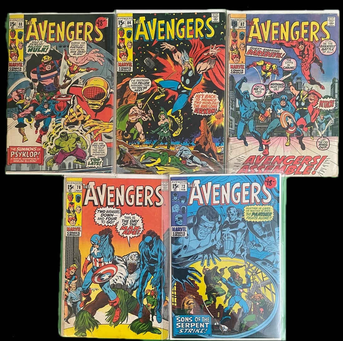 The Avengers Marvel Comics Lot - Silver (1 of 1)
