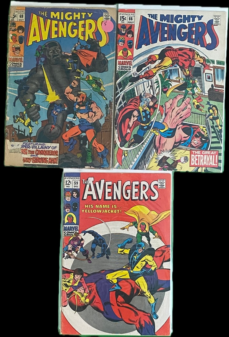 The Avengers Marvel Comic Book Lot - Silver (1 of 1)