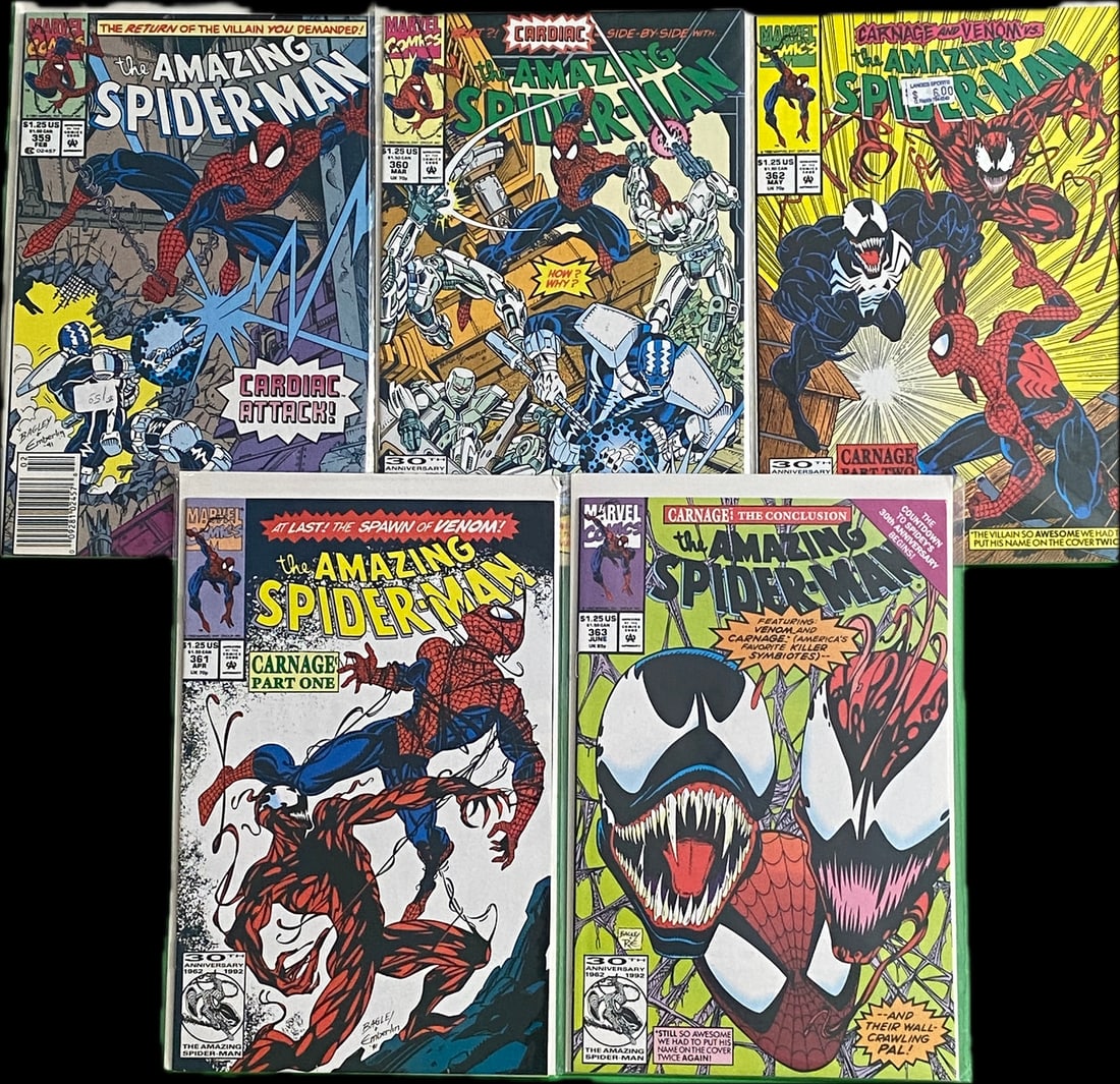 The Amazing Spider-Man Marvel Comic Book Lot - 359-363 (1 of 1)