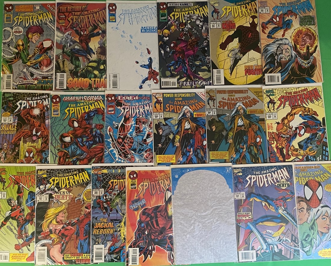 The Amazing Spider-Man Marvel Comic Book Lot - Issue run from 390 (1 of 1)