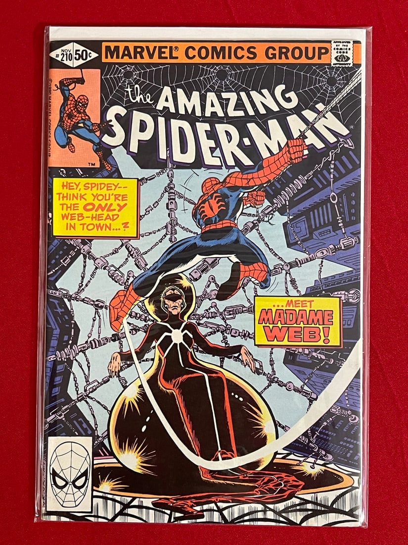 The Amazing Spider-Man Marvel Comic Book ssue 210: 1st Madame Web