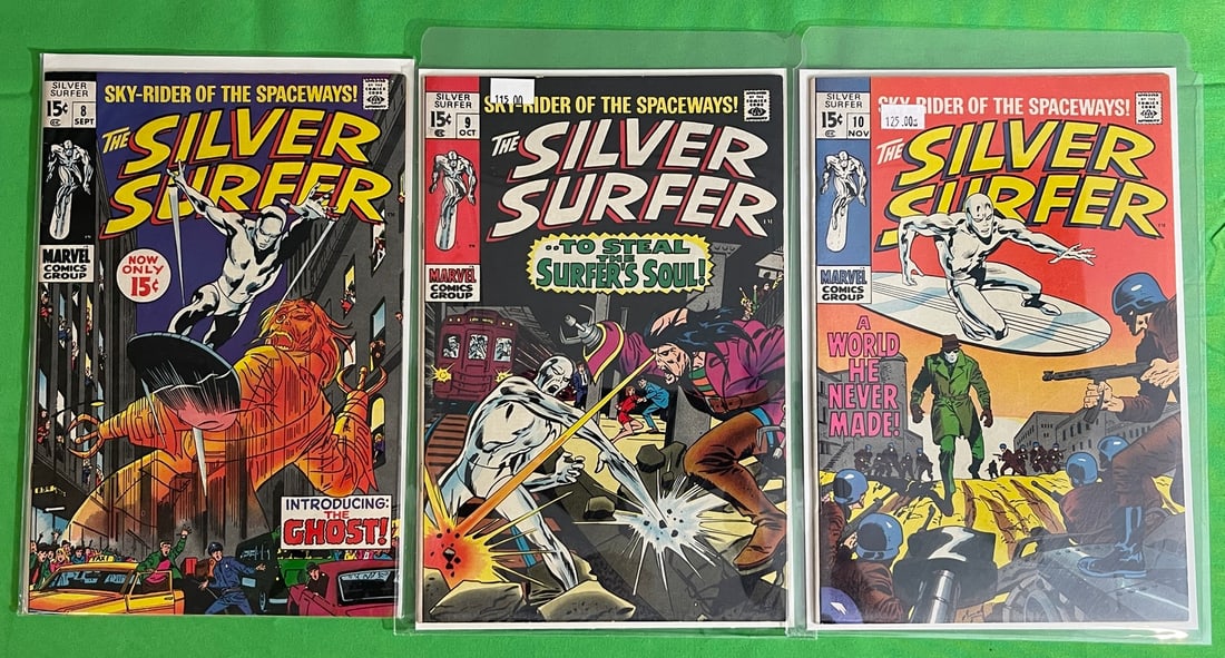 Marvel Silver Surfer Comic Book Lot Issues 8 to 10 (1 of 1)