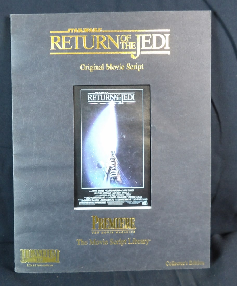 1994 Collectors edition 1994 star wars return of the jedi movie script (1 of 5)