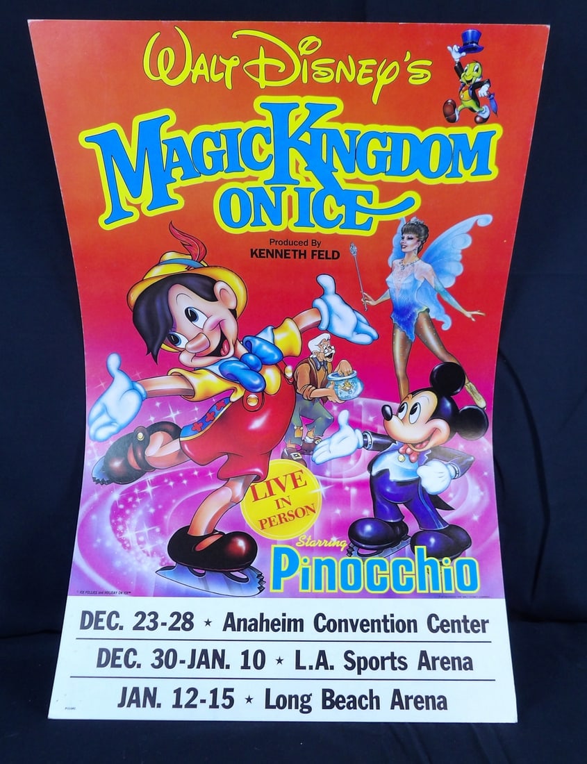 Vintage Walt Disney's Magic Kingdom on Ice Advertising Poster (1 of 8)