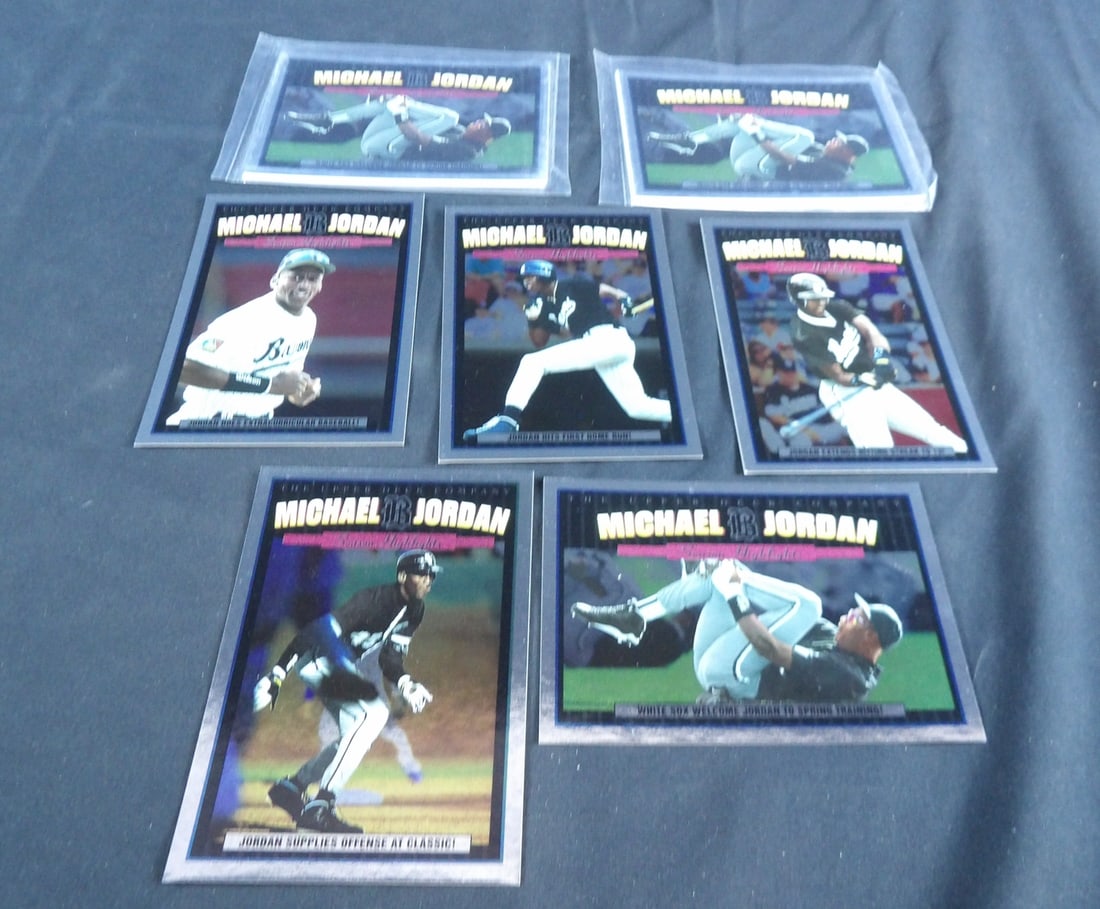 1994 Upper Deck Baseball Michael Jordan Jumbo rookie card set (1 of 5)