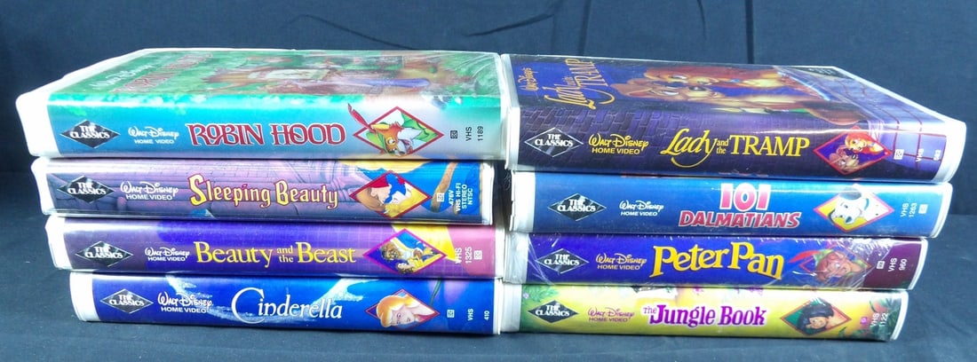 Lot of original Black Diamond Classic Walt Disney VHS Movies (1 of 13)