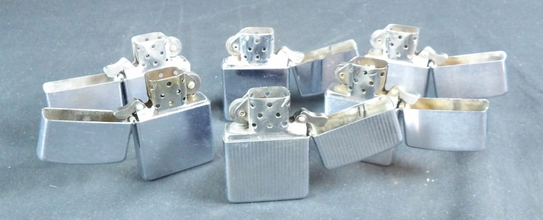 Vintage lot of Zippo Lighters: All as shown