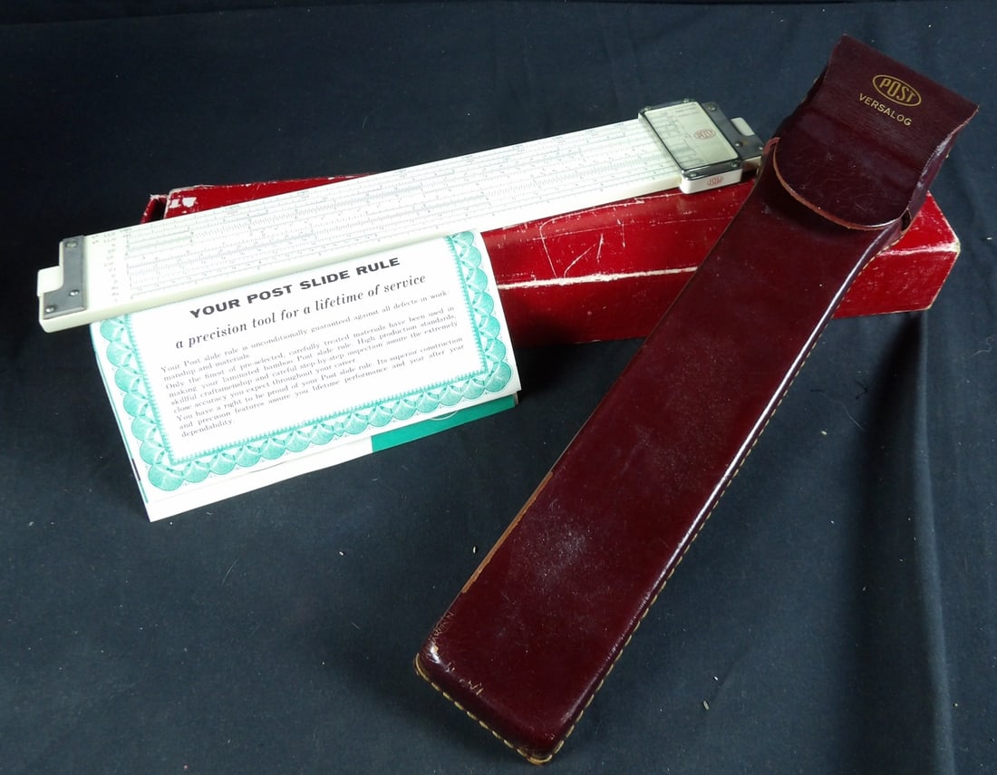 Vintage Frederick Post Co #1460 Versalog Hemmi Bamboo Slide rule (1 of 12)