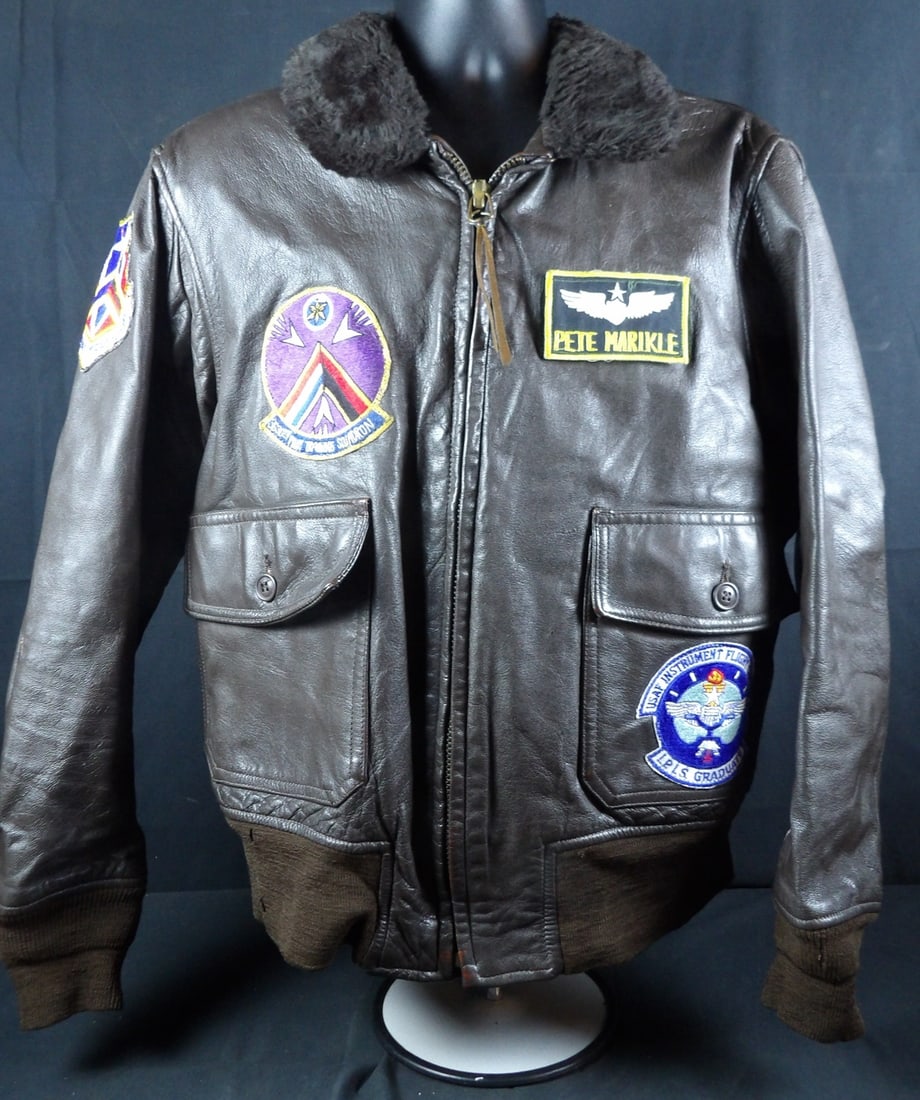 Named Vietnam USN G1 Leather Flight jacket (1 of 16)