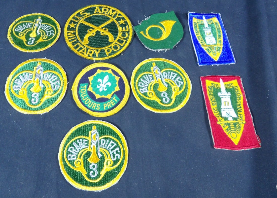 WW2 to post WW2 Military Police Mp Patch Lot (1 of 2)