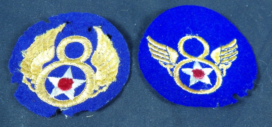 WW2 WWII British made 8th Army Air Force Patch lot (1 of 5)