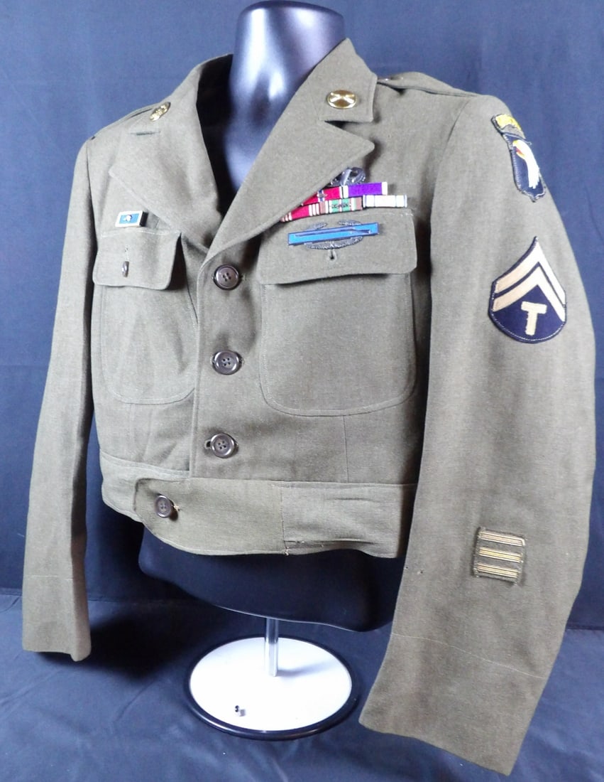 WW2 WWII 101st airborne Bronze star award winner Ike Jacket (1 of 9)