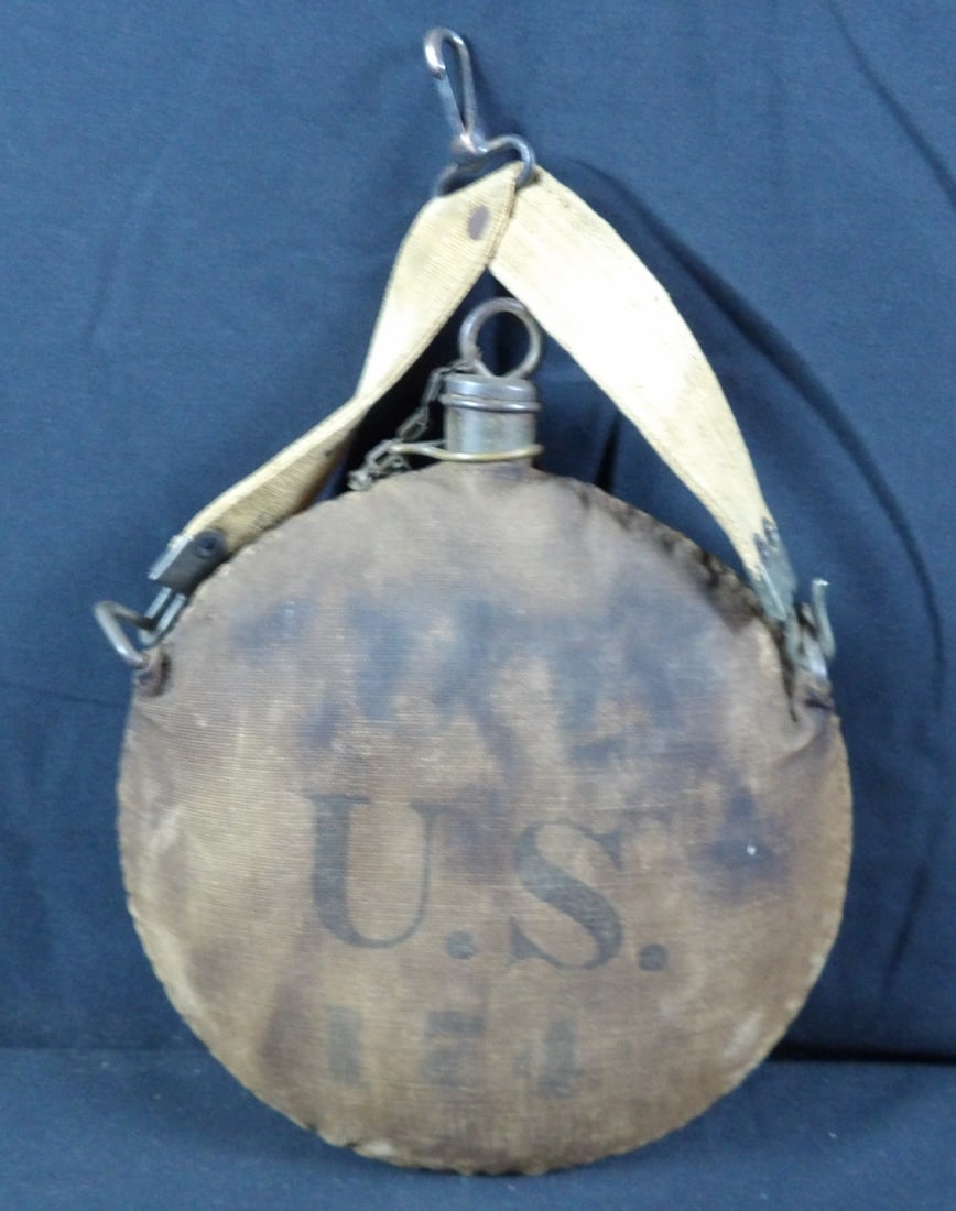 M1878 Spanish American War Unit Marked Canteen and Hanger (1 of 6)