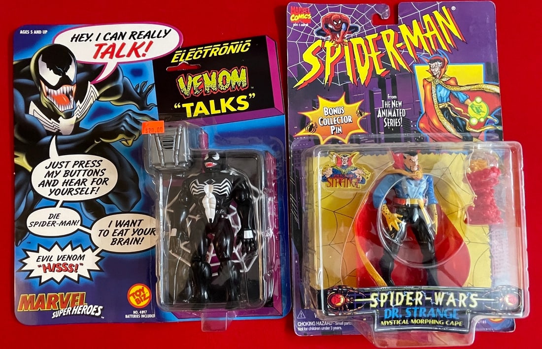 Marvel Comics Action Figures Lot - 2 Venom Talks and Dr. Strange (1 of 1)