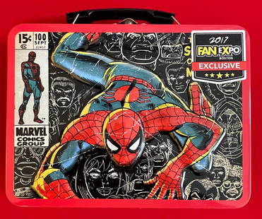 2017 Fan Expo Exclusive Marvel Spider-Man Lunch Box: Loaded with Bronze and modern Keys. Civil War Series, GI Joe, Avengers, Several Number 1 editions and more.