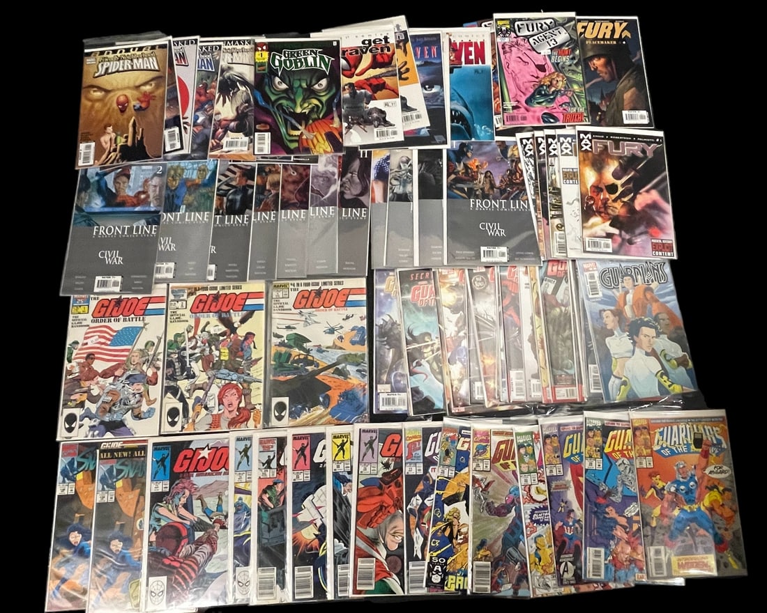 Modern Keys Comic Book Lot Half Long Box - GI-Joe, Civil War, Etc (1 of 2)