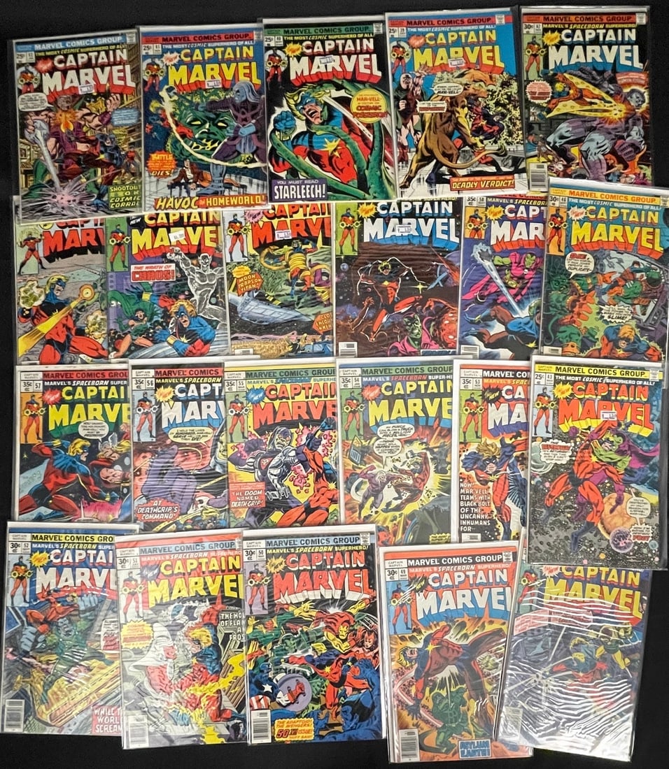 Captain Marvel Comic Book Lot - Early Bronze (1 of 1)