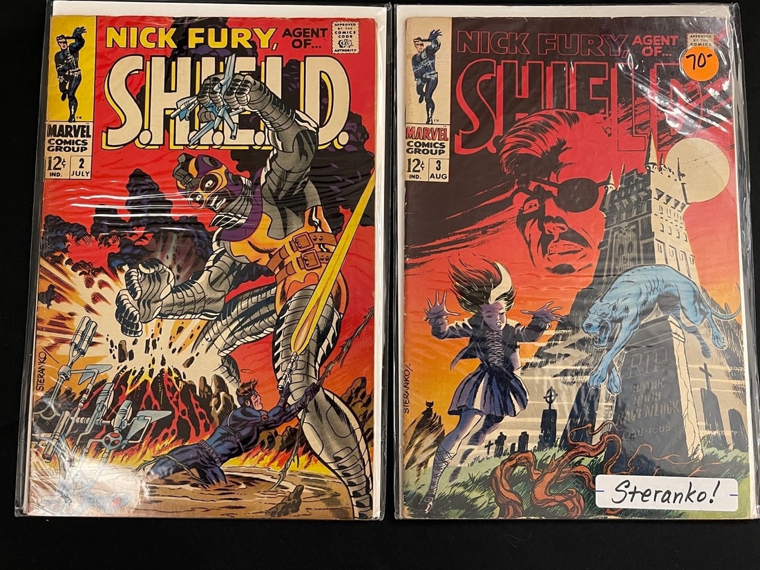 Nick Fury Agent of Shield 2 and 3: As shown