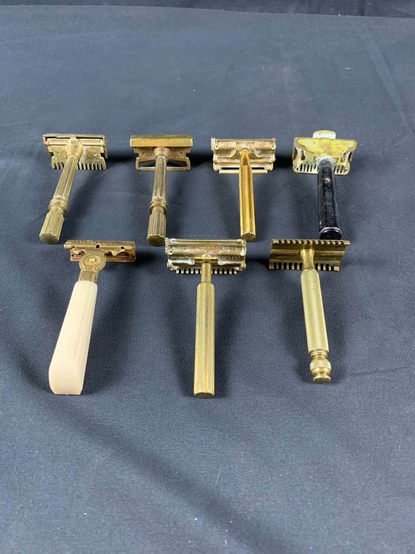 Lot of Vintage Razors.: Includes Various Makers. Total of 7 Pieces.