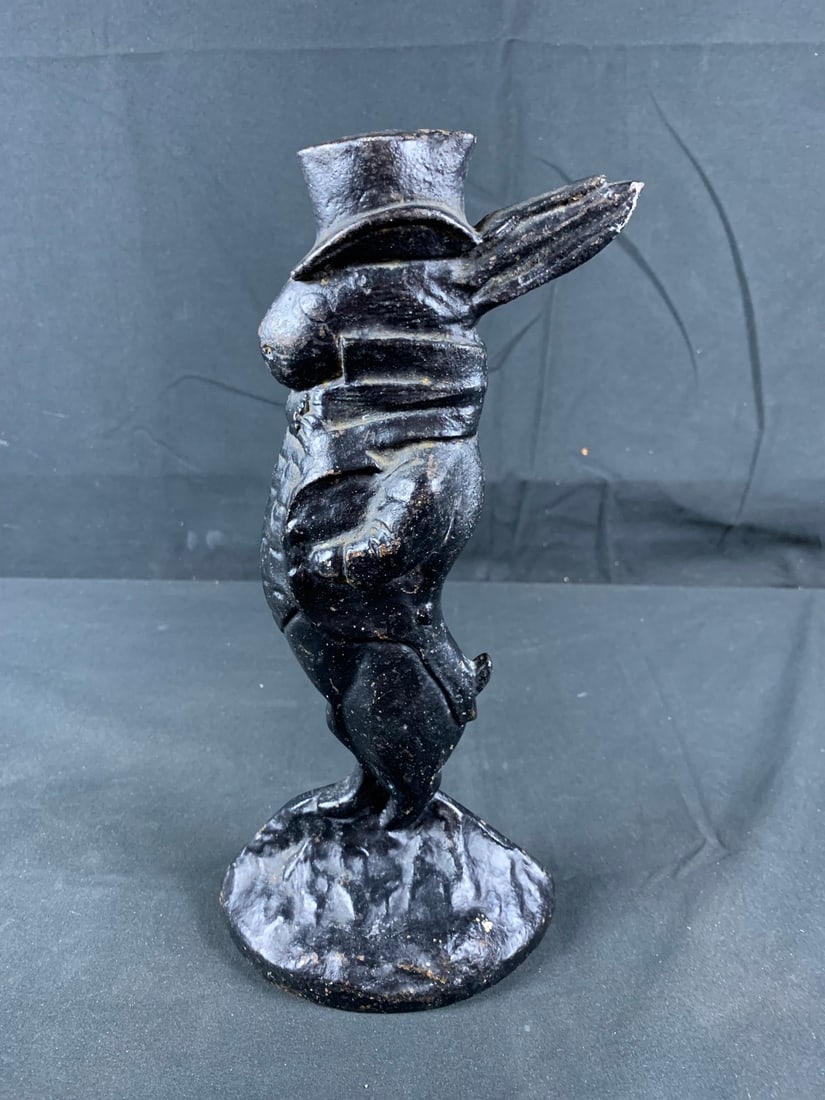 Rare Antique 1920's American Albany Foundry #94 Rabbit Cast Iron Doorstop (1 of 3)