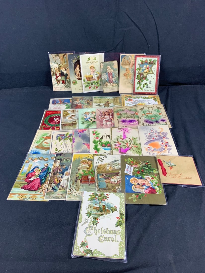 Large lot of early 1900s Christmas Themed Postcards (1 of 2)