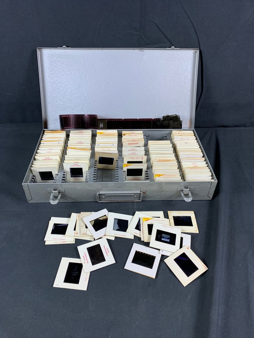 Large lot of Vietnam War Era Navy Slides and Case (1 of 9)