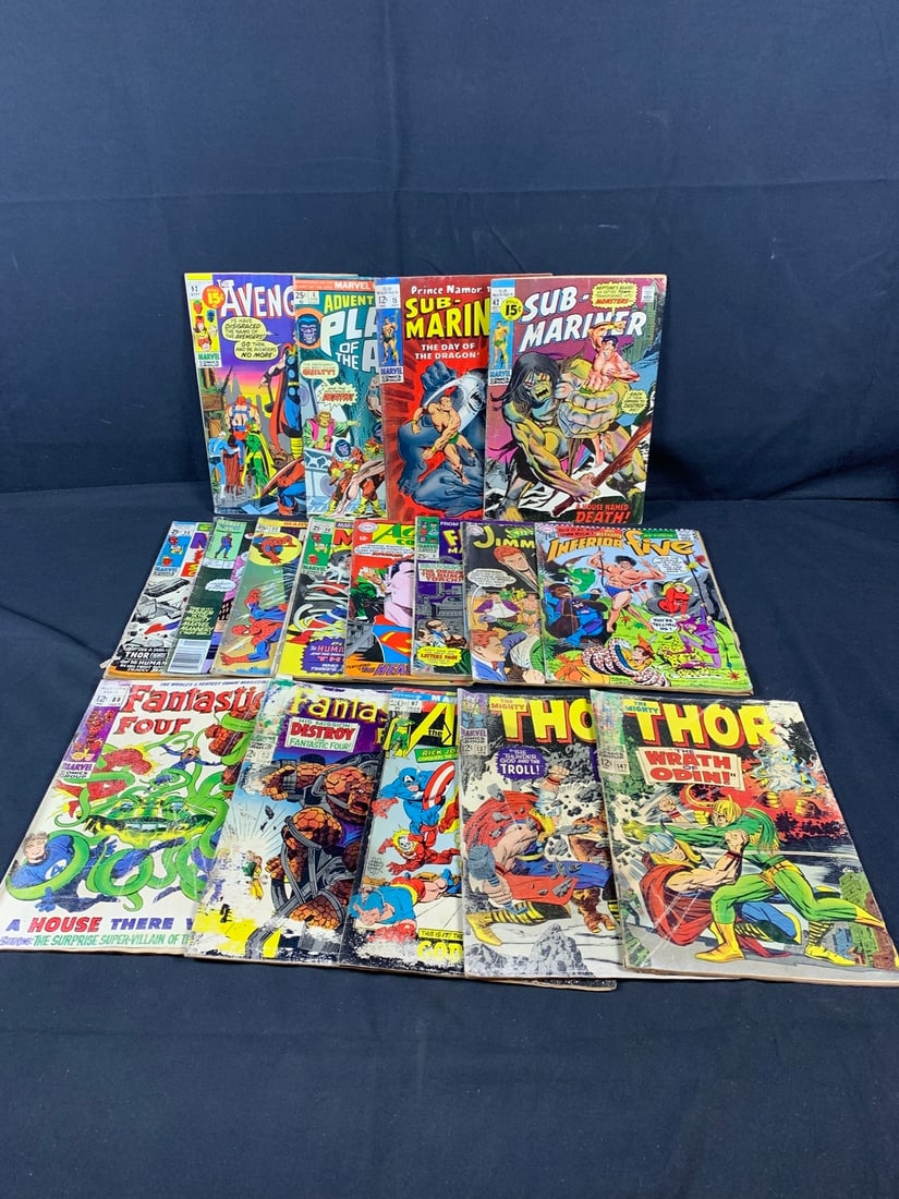 Mixed lot of early Marvel and DC Comic Books (1 of 17)