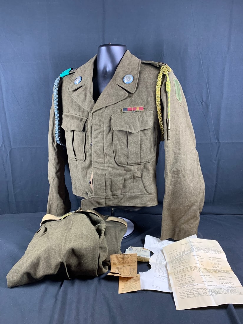 Attributed post WW2 Occupation German Made 16th Infantry Regiment 1st Division M-1950 Uniform (1 of 20)