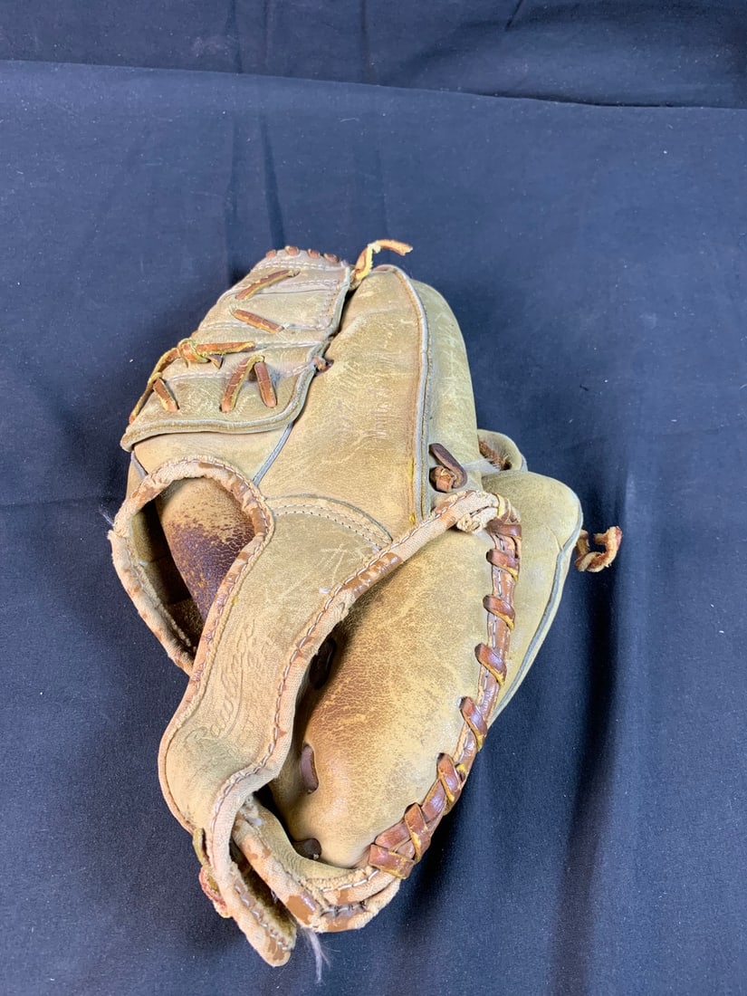 Vintage Rawlings USA Mickey Mantle DF1 Youth Boy's Baseball Glove RHT (1 of 10)