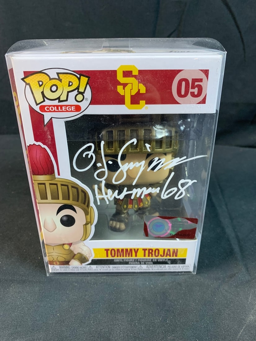 Authentic O.J Simpson Autographed Tommy Trojan USC Funko Pop (1 of 6)