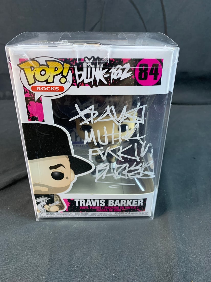 Travis Barker autographed Blink 182 Funko Pop (1 of 7)