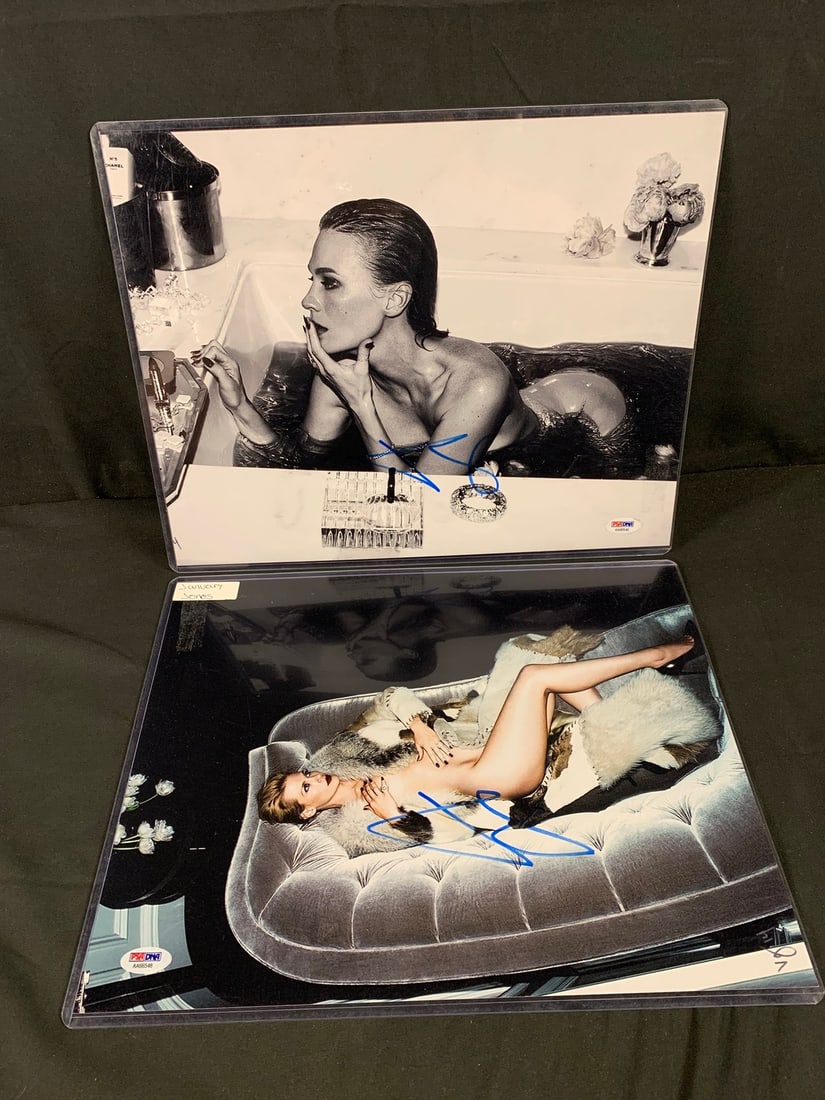 January Jones Autographed Photo Lot (1 of 2)