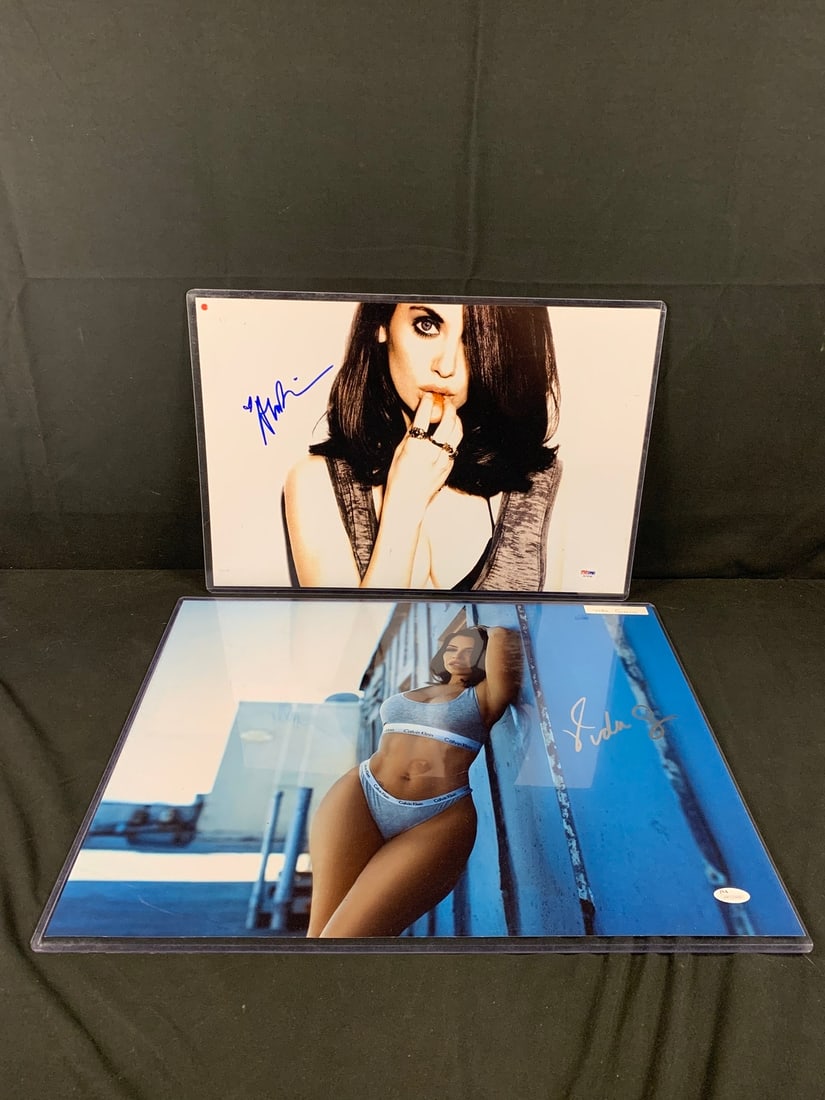 Vida Guerra and Alison Brie Autographed photo lot (1 of 2)