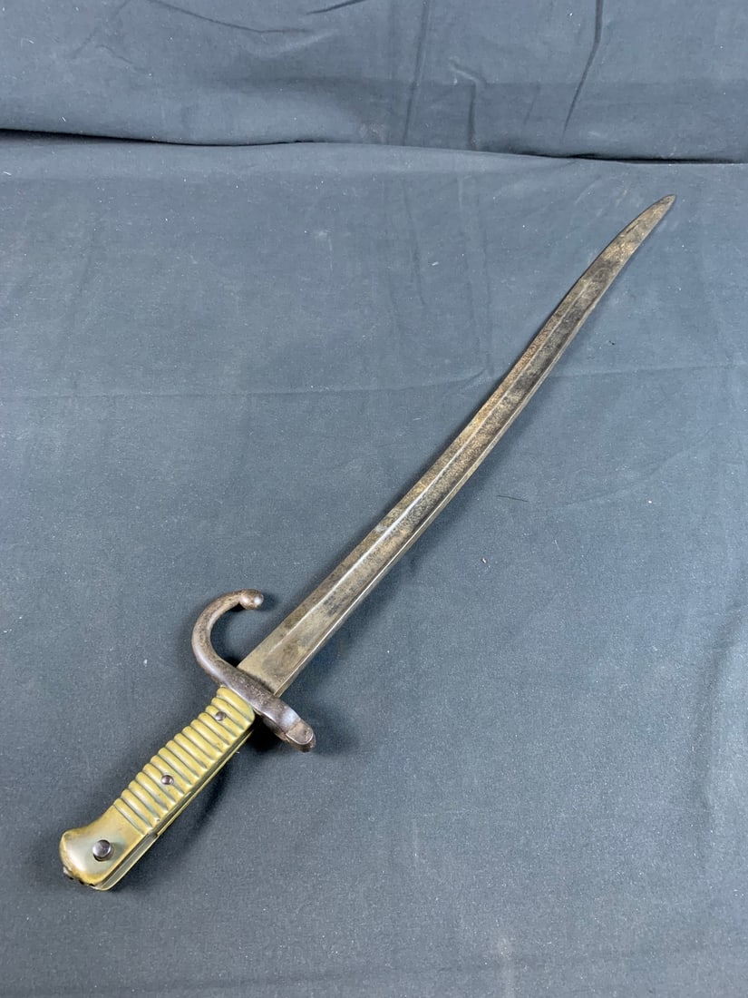 French Chassepot M1866 Sword Bayonet: No Scabbard